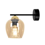Lampy ścienne - Estetyczna lampa ścienna, miodowy kinkiet K-5608 z serii TULA - miniaturka - grafika 1