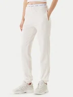 Spodnie sportowe damskie - Guess Spodnie dresowe O5RB01 KCO31 Beżowy Regular Fit - miniaturka - grafika 1