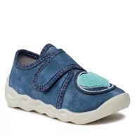 Buty dla dziewczynek - Kapcie Superfit 1-006270-8020 M Blue - miniaturka - grafika 1