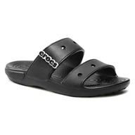 Klapki i japonki damskie - Crocs Klapki Classic Sandal 206761 Black - miniaturka - grafika 1