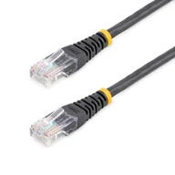 Kable miedziane - StarTech.com 6 ft Black Molded Category 5e (350 MHz) UTP Patch Cable 1.83m Czarny kabel sieciowy - miniaturka - grafika 1