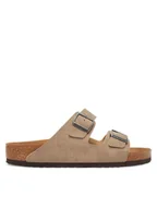 Klapki i japonki męskie - Birkenstock Klapki Arizona Vegan 1025779 Beżowy - miniaturka - grafika 1