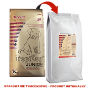 Sucha karma dla psów - Tropidog Premium Junior Medium&Large Breeds Lamb&Salmon&Eggs 15 kg - miniaturka - grafika 1