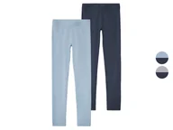 Spodnie i spodenki dla dziewczynek - pepperts!® Legginsy dziewczęce z bawełną, 2 pary - miniaturka - grafika 1