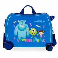 Walizki - Disney Toy Story 4 walizka kabinowa, wielokolorowa, 37 x 55 x 20 cm, z twardego tworzywa ABS, zamek szyfrowy, 32 l, 2,5 kg, 4 podwójne kółka, bagaż podręczny, Monsters Boo (niebieski) - 2459864 - miniaturka - grafika 1
