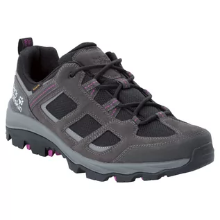 Buty trekkingowe damskie - Jack Wolfskin Buty turystyczne damskie VOJO 3 TEXAPORE LOW W dark steel / purple - grafika 1