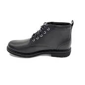 Botki damskie - Clarks Męskie botki Batcombe Mix, czarna skóra, 42 EU - miniaturka - grafika 1