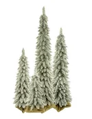 Choinki - Choinka sztuczna Świerk Tatrzański ze śniegiem SLIM 110 cm ŚNIEG - miniaturka - grafika 1