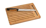 Deski do krojenia - Deska bambusowa do krojenia + nóż do chleba - miniaturka - grafika 1
