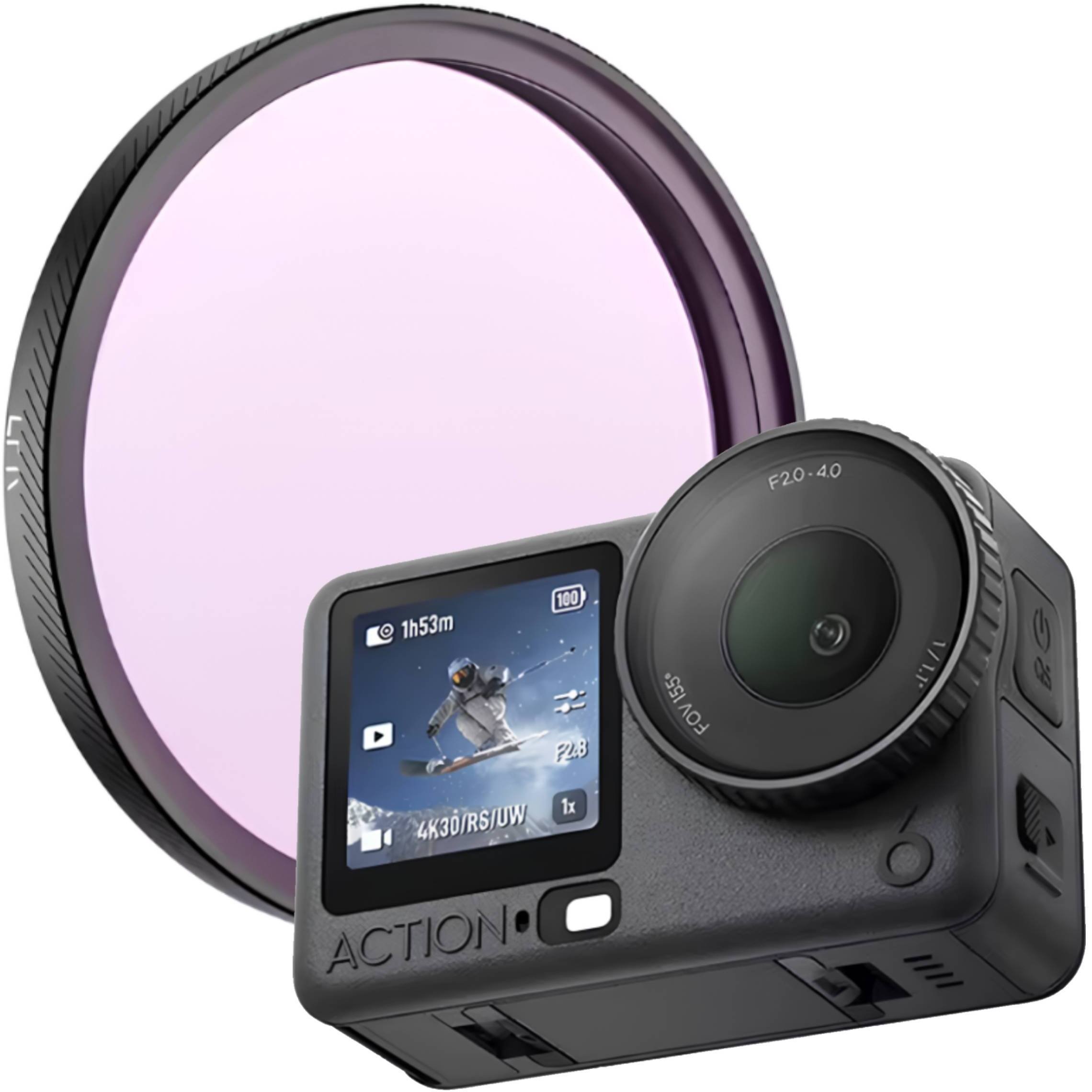 Filtr SunnyLife FILTR LPR REDUKCJA ZANIECZYSZCZENIA ŚWIETLNEGO DO KAMERY DJI OSMO ACTION 6