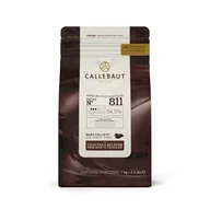 Dodatki do ciast w proszku - Callebaut 811Nv Ciemna Belgijska Czekolada 1Kg - miniaturka - grafika 1
