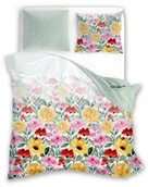 Pościel - Faro Pościel bawełniana 160x200 Elegant 022 kolorowa kwiaty E 2023 - miniaturka - grafika 1