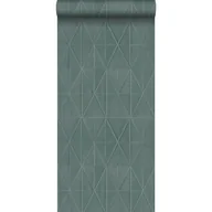 Tapety - Tapeta flizelinowa z ekoteksturą Motyw 3D szaro-niebieskim - 53 cm x 10.05 m - WALLS4YOU - miniaturka - grafika 1