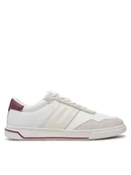 Sneakersy męskie - Calvin Klein Sneakersy Low Top Lace Up Mix HM0HM01548 Biały - miniaturka - grafika 1