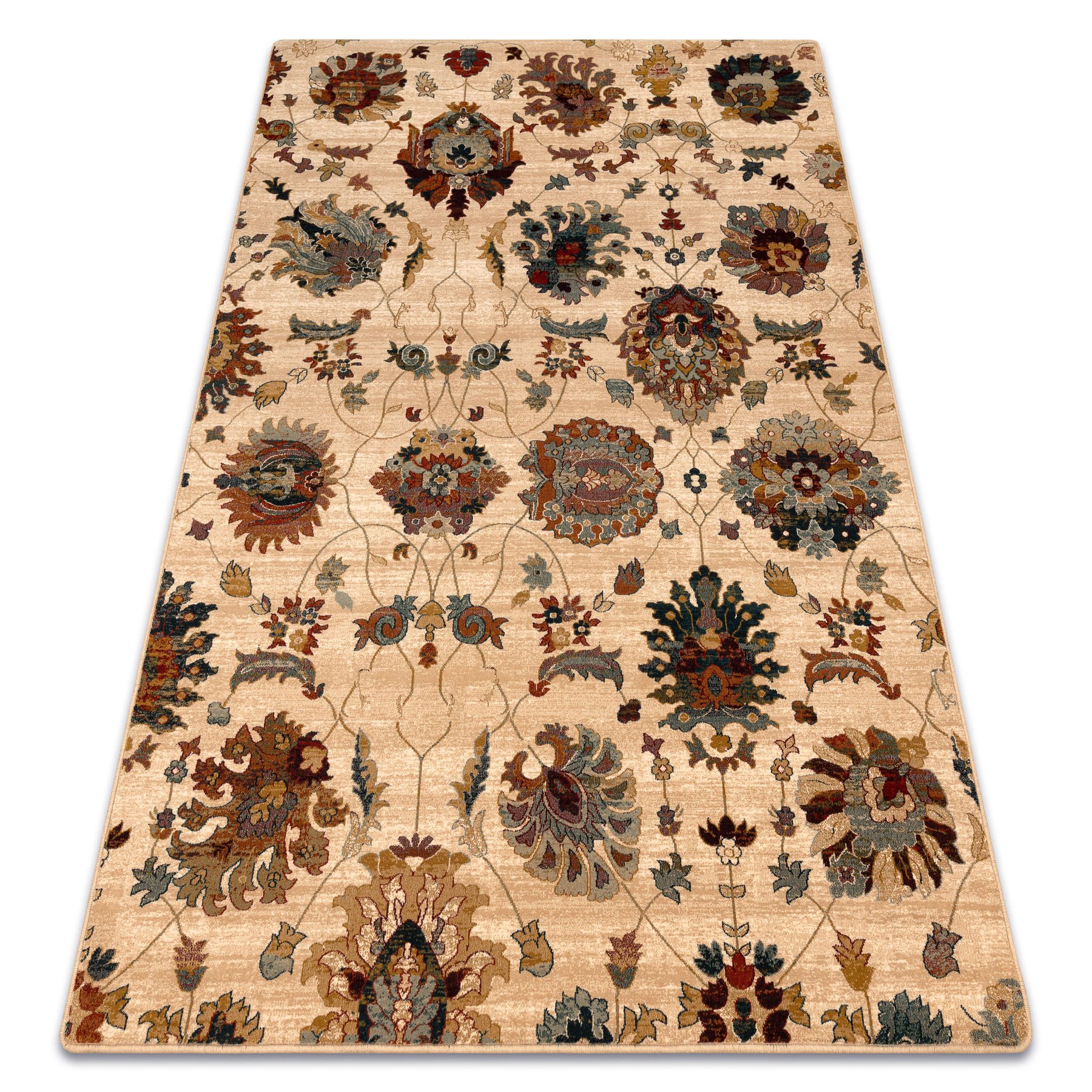 Dywan wełniany SUPERIOR LATICA krem beżowy 100x250 cm