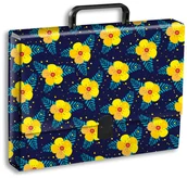 Teczki i skoroszyty - Penmate Teczka z rączką A4 T 0101 Kwiatki - miniaturka - grafika 1