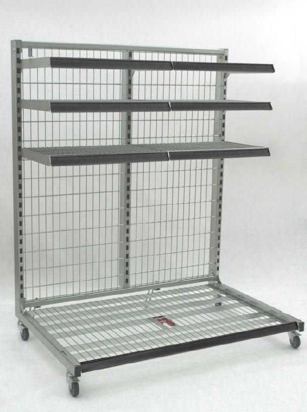 Damnix Regał mobilny z sześcioma półkami wym. 1310x900x1600 mm