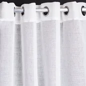 Firany - Firana Stella off white 140 x 270 cm przelotki - miniaturka - grafika 1