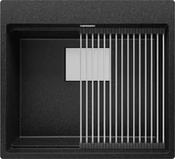 Zlewozmywaki - Zlew BRANDE PEAK MAX 580-60 GRAPHITE (grafitowy) zwijany ociekacz ROLLMATA - miniaturka - grafika 1
