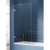 Parawany nawannowe - New Trendy Avexa Gold parawan nawannowy 50 cm złoty szczotkowany/szkło przezroczyste EXK-2004 - miniaturka - grafika 1