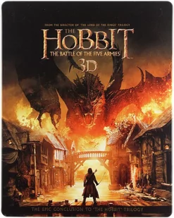 Galapagos HOBBIT: BITWA PIĘCIU ARMII (3-D 4BD) STEELBOOK. Blu-ray  +  DVD - Pozostałe filmy DVD - miniaturka - grafika 1