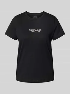 T-shirt o kroju regular fit z czystej bawełny - Koszulki i topy damskie - miniaturka - grafika 1