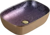 Umywalki - Umywalka Mexen Mexen Rita umywalka nablatowa 45 x 32 cm fioletowa - 21084557 - miniaturka - grafika 1