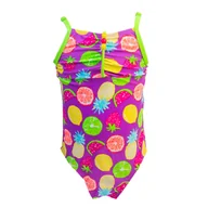 Stroje kąpielowe - Dziewczęcy kostium kąpielowy jednoczęściowy owoce fioletowy Mariss - miniaturka - grafika 1