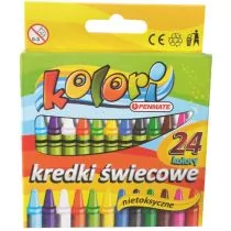 penmate świecowe 24 kolory Kolori PENMATE - Przybory szkolne - miniaturka - grafika 2