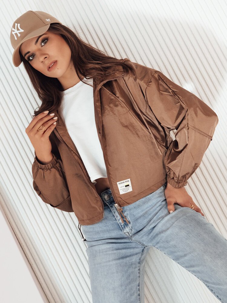 Kurtka damska ISCAR brązowa Dstreet TY4234-XL