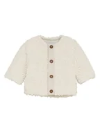 Bluzy i sweterki niemowlęce - Noppies Kurtka polarowa w kolorze kremowym - miniaturka - grafika 1