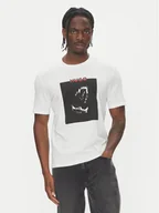 Koszulki męskie - HUGO T-Shirt Dobero 50542734 Biały Regular Fit - miniaturka - grafika 1