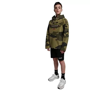Kurtki i płaszcze dla chłopców - NAPAPIJRI Kurtka Unisex-dla dzieci i chłopców, green camou fab, 16 lat - grafika 1
