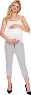 Spodnie ciążowe - PeeKaBoo Damskie spodnie ciążowe Sairu Szare XXL - miniaturka - grafika 1