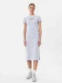 Sukienki - Puma Sukienka codzienna Ess Cut-Out 629769 Błękitny Slim Fit - miniaturka - grafika 1