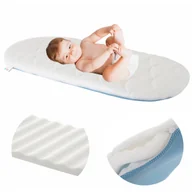 Akcesoria do wózków - Materac do gondoli wózka, wkład do wózka uniwersalny 72x33cm - miniaturka - grafika 1