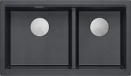 Zlewozmywaki - QUADRON LOGAN 120 BLACK DIAMOND (czarny metalik) (HQL7645U8_BS_I) - miniaturka - grafika 1