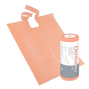 Śliniak dentystyczny na rolce 50cm x 65cm morelowy podfoliowany 54g DentixPro 30szt - Sprzęt i akcesoria stomatologiczne - miniaturka - grafika 1