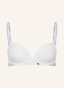 Biustonosze - Calvin Klein Biustonosz Z Fiszbinami Icon Cotton Modal weiss - miniaturka - grafika 1