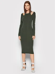 Patrizia Pepe Sukienka codzienna 8A0922/K007-S635 Zielony Slim Fit - Sukienki - miniaturka - grafika 1