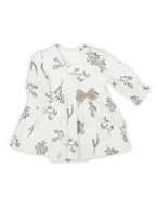 Body dla niemowląt - Niemowlęce sukienko-body z długim rękawem kremowe Nicol,r.86 - miniaturka - grafika 1