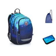 Plecaki szkolne i tornistry - Topgal Komplet szkolny CODA 24017 SET MEDIUM - miniaturka - grafika 1