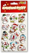 Szkolne artykuły papiernicze - Naklejki puffy Emotion Snowmen - miniaturka - grafika 1