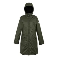 Kurtki damskie - Regatta Damska kurtka wodoodporna Romine II - ciemny khaki/czarny - 10 - miniaturka - grafika 1
