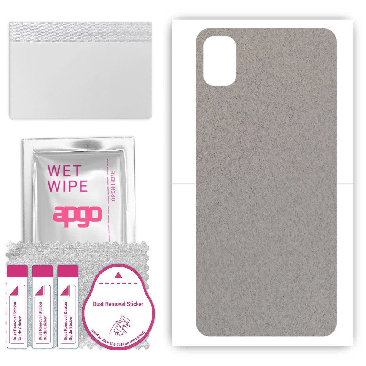 Folia naklejka skórka strukturalna na TYŁ Zamsz do TCL ION Z - Zamsz Szary - apgo SKINS