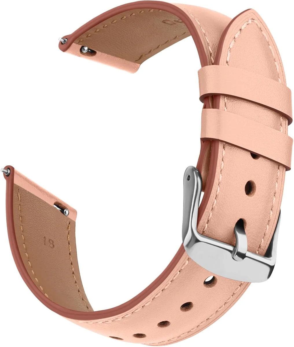 PASEK SKÓRZANY 41 MM BRANSOLETKA WYGODNA DO ZEGARKA SMARTWATCH ELEGANCJA