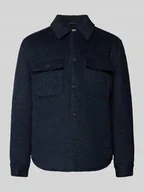 Kurtki męskie - Kurtka koszulowa o kroju regular fit ze szczotkowanego materiału model ‘GIO’ - miniaturka - grafika 1