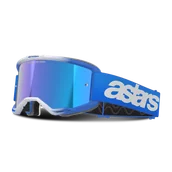 Gogle i okulary motocyklowe - Gogle Cross Alpinestars Vision 5 Blaze Lustrzanka Niebieski - miniaturka - grafika 1