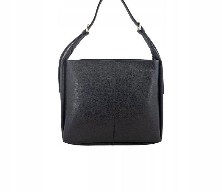 Torebka Anpa średnia skóra czarna 7001