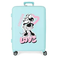 Walizki - Disney Minnie Heart Walizka średniej wielkości 48x70x26 cms Twarde mocowanie ABS Wbudowany 88L 3,98 kg 4 Koła Podwójny, niebieski, Talla única, średnia walizka - miniaturka - grafika 1